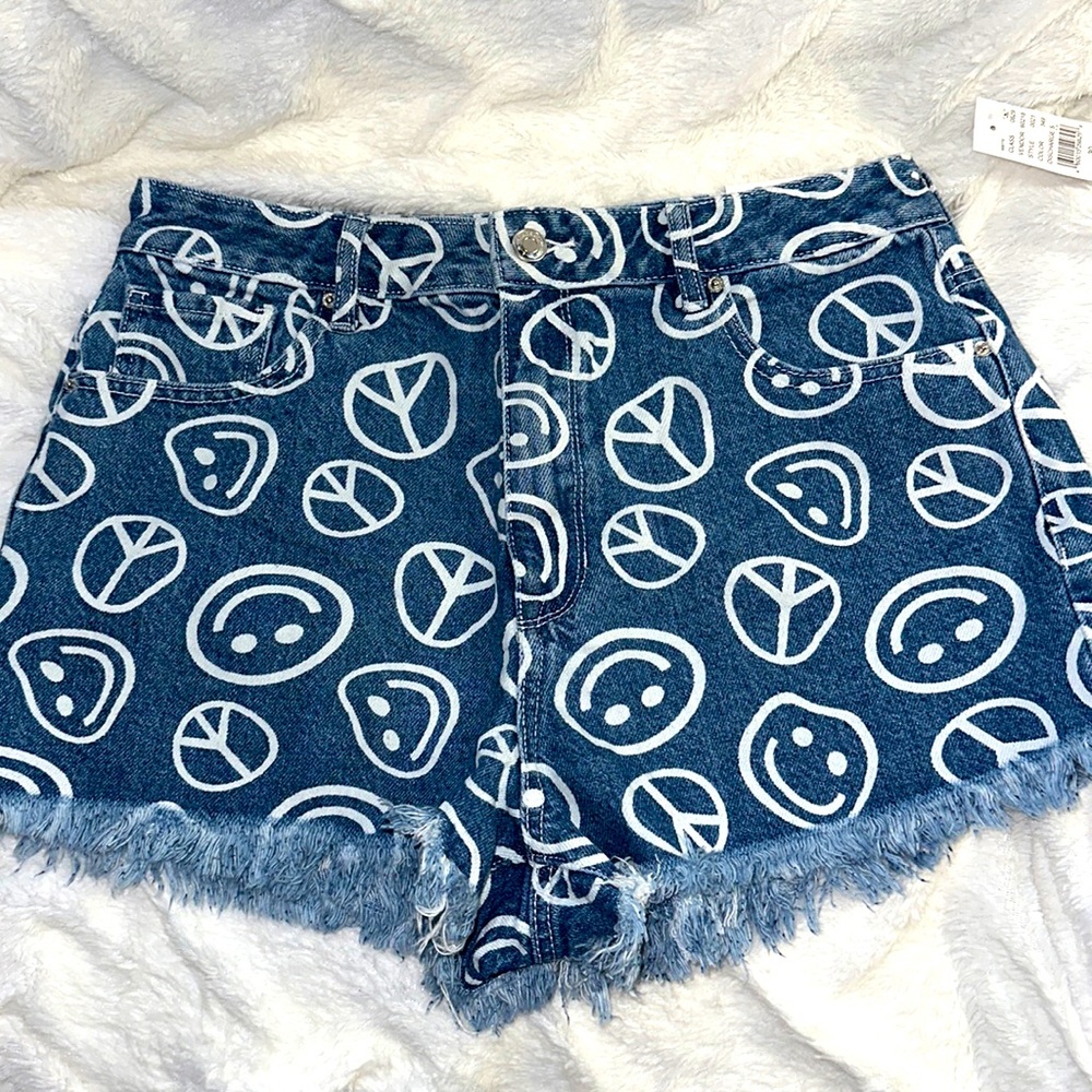 NWT PACSUN High Rise Festival Shorts Size 30